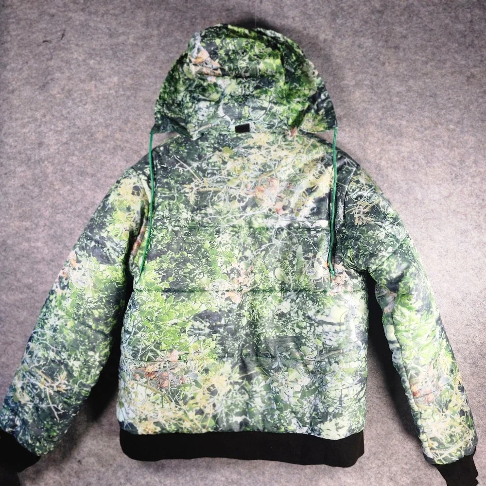 Noxious Camo Hooded Puffer Jacket Men's Size L‎ Realtree Style Mossy Oak
